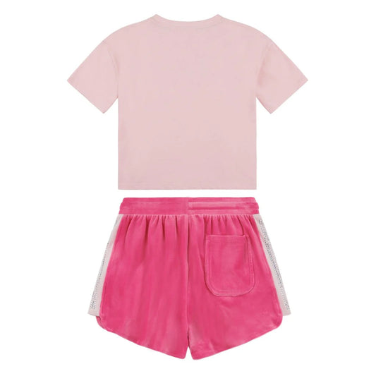 JUICY COUTURE PINK SHORTS SET