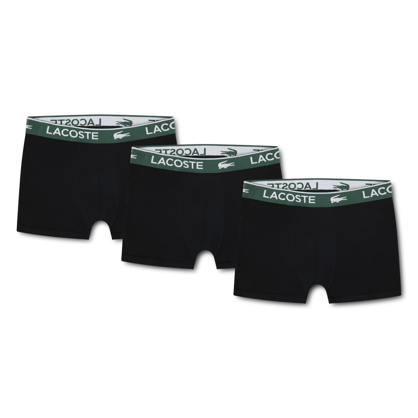 LACOSTE BOYS BLACK BOXER SHORTS 946518