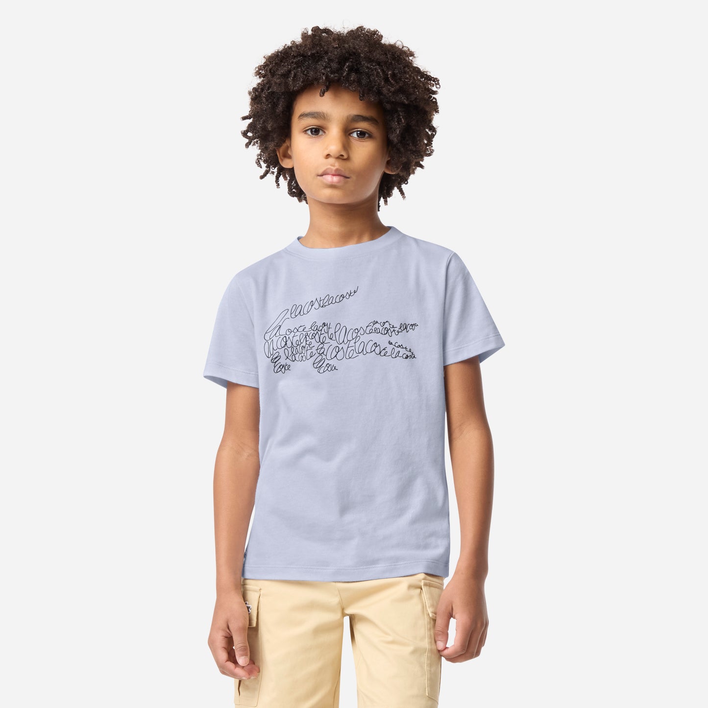 LACOSTE BOYS SKY BLUE T SHIRT 847832