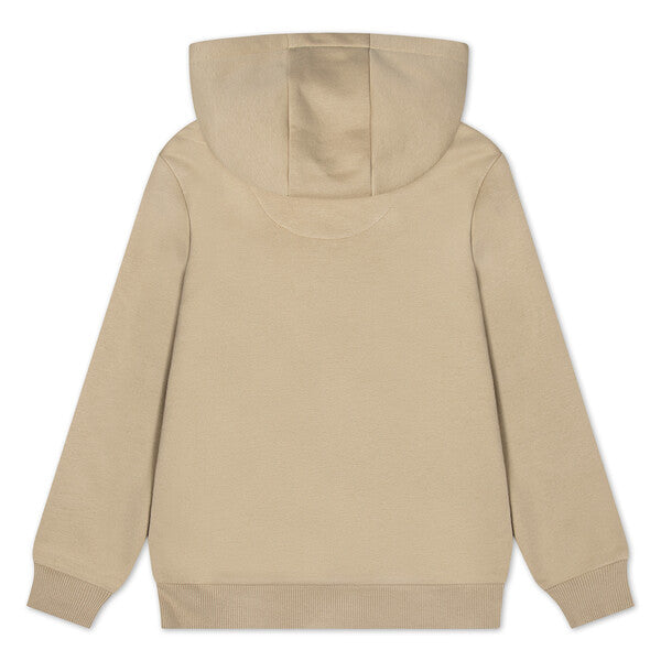 LACOSTE BEIGE HOODED SWEATSHIRT