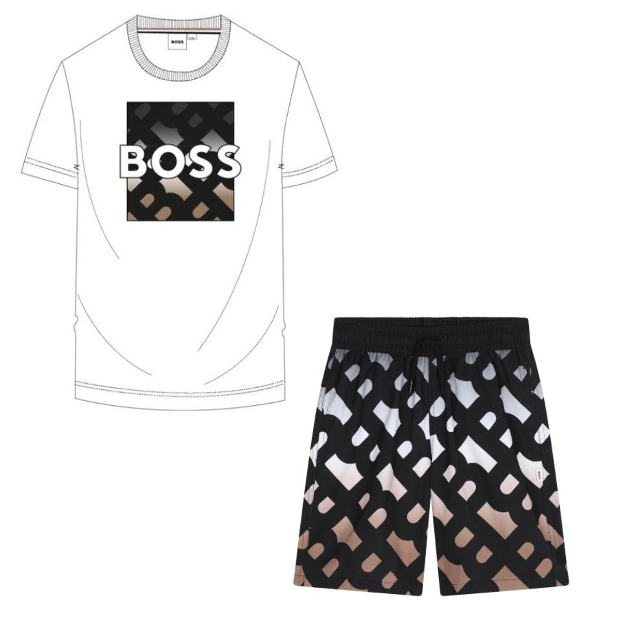 BOSS BOYS SWIM SHORTS J51115