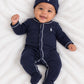 RALPH LAUREN BABY BOY NAVY BABYGROW 52445001 *hat sold separately *