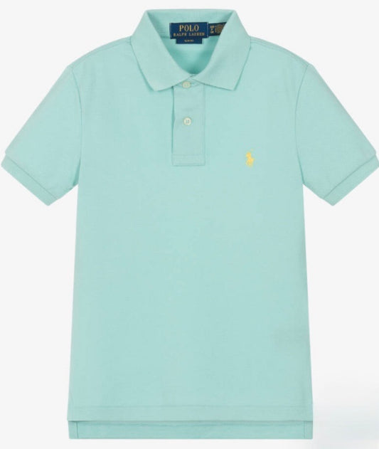 RALPH LAUREN AQUA POLO SHIRT 703632