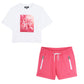DKNY GIRLS SHORTS & T SHIRT SET D62621/D62572