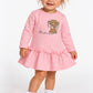MOSCHINO BABY/TODDLER PINK DRESS MDV0DS