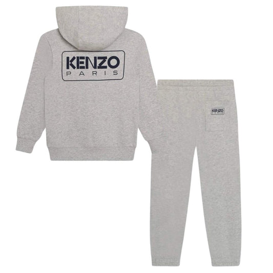 KENZO BOYS GREY TRACKSUIT