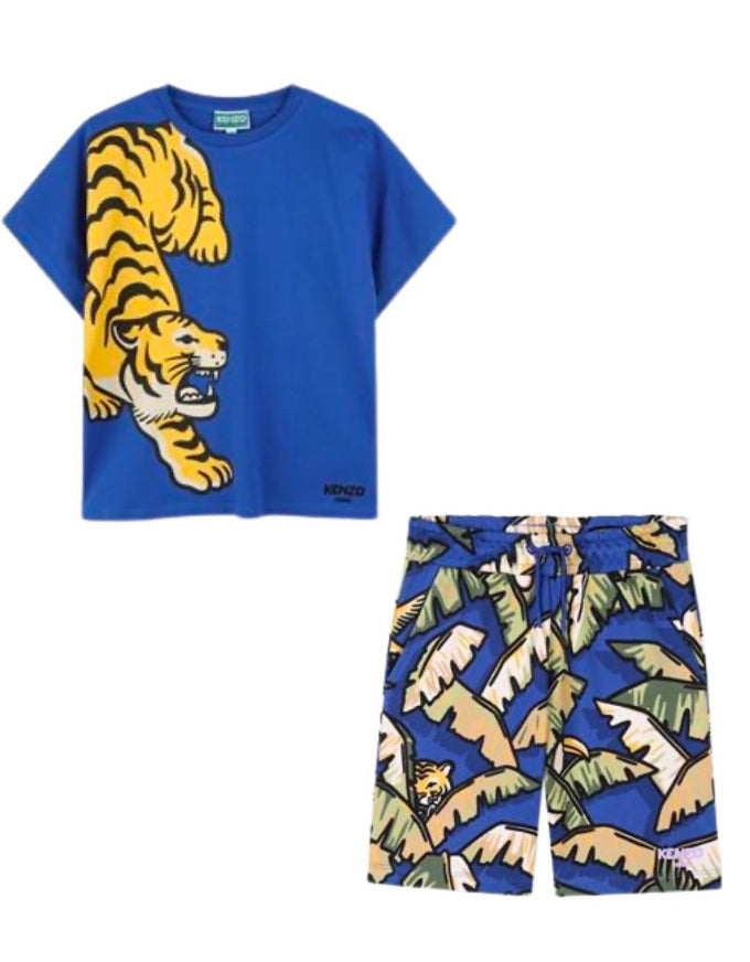 KENZO TIGER T SHIRT/SHORTS SET K61193/K61198