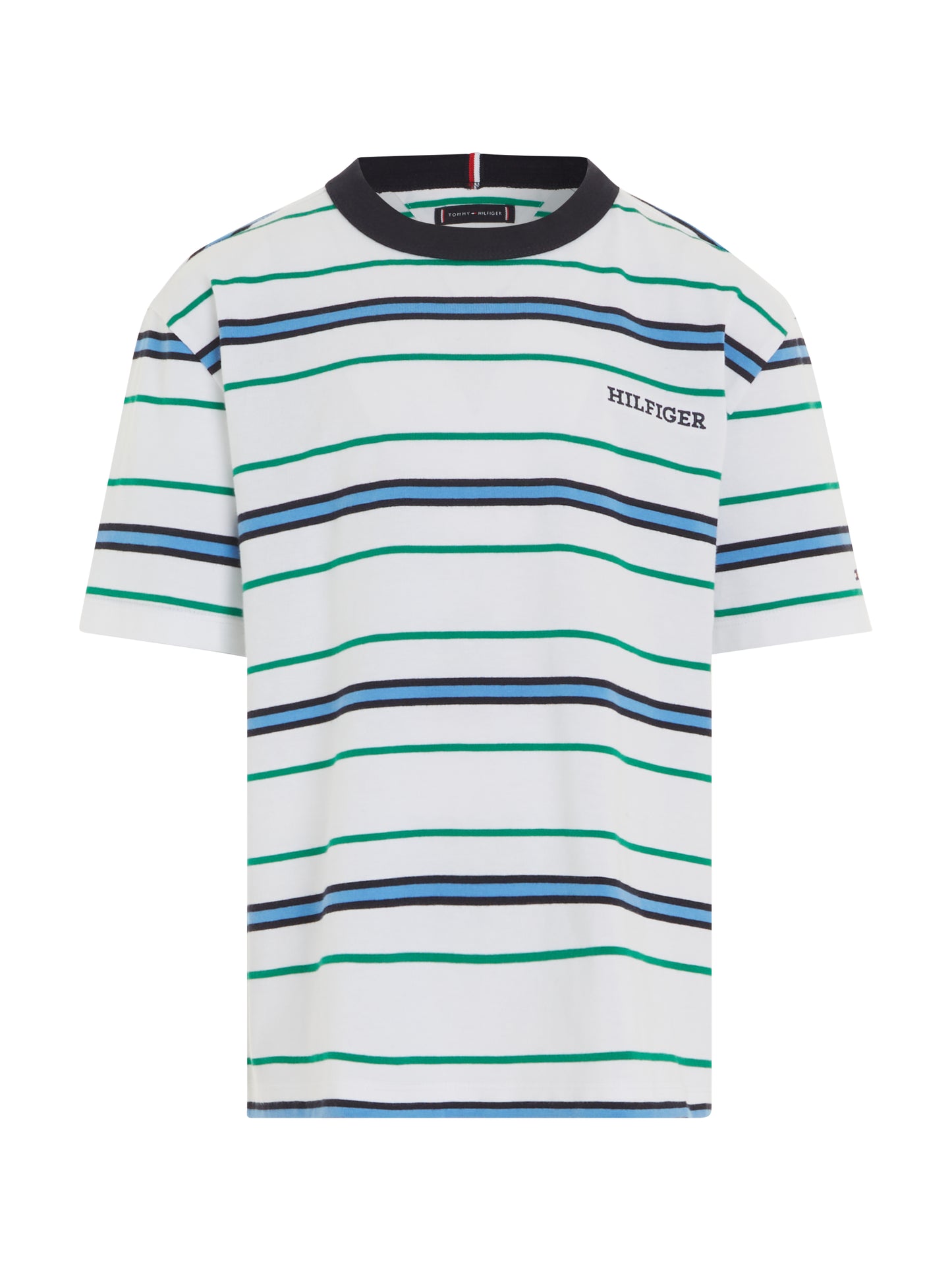 Tommy Hilfiger Stripes T Shirt Blue Short Set