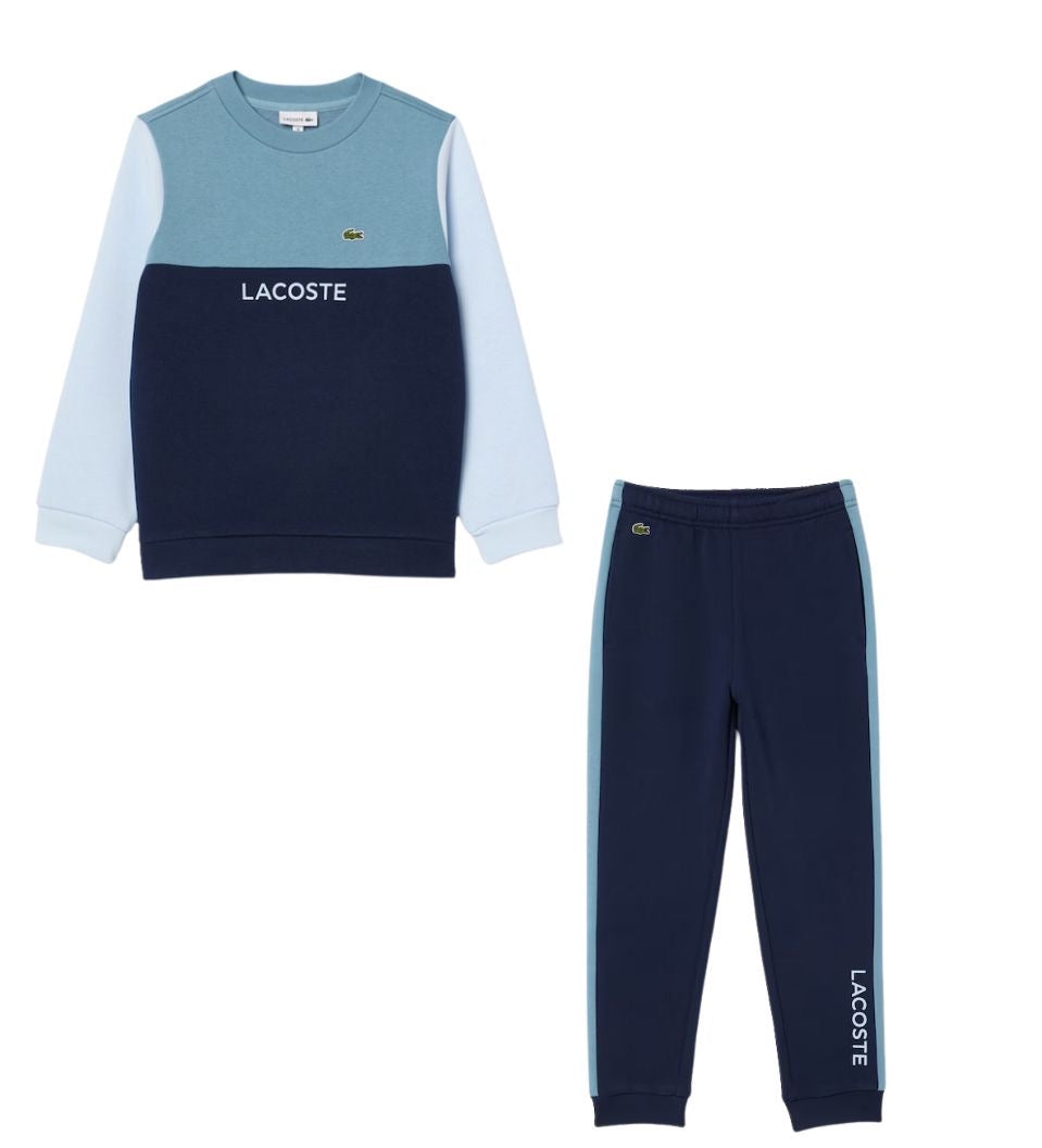 LACOSTE BOYS COLOUR BLOCK TRACKSUIT SJ8451/XJ8454