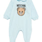 MOSCHINO NEW BORN SKY BLUE BABY GROW WITH GIFT BOX MUY098