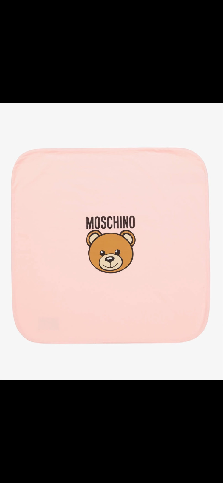 MOSCHINO PINK BABY BLANKET MUB00J