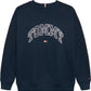 TOMMY HILFIGER NAVY RAISED PRINT TRACKSUIT.