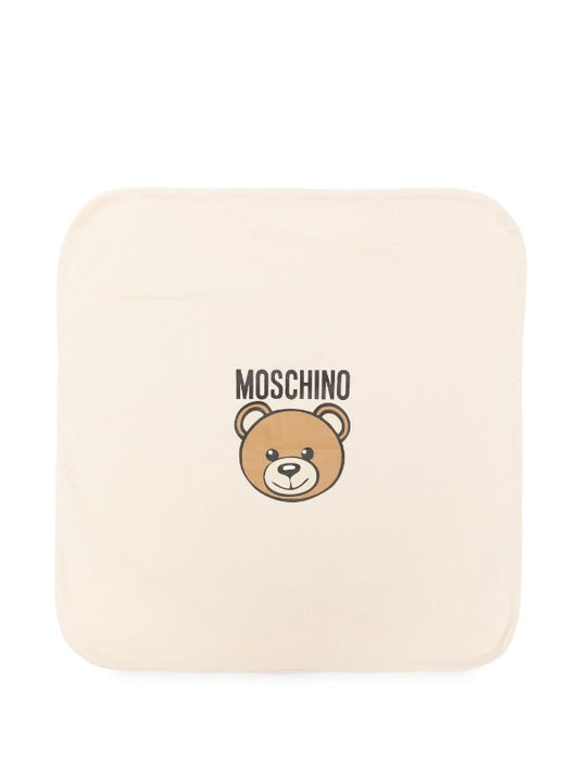 MOSCHINO BEIGE BABY BLANKET MUB00J