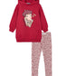 MAYORAL GIRLS RED HOODED DRESS/LEGGINGS SET 4.928
