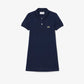 LACOSTE PIQUE POLO DRESS IN MARINE NAVY 347066
