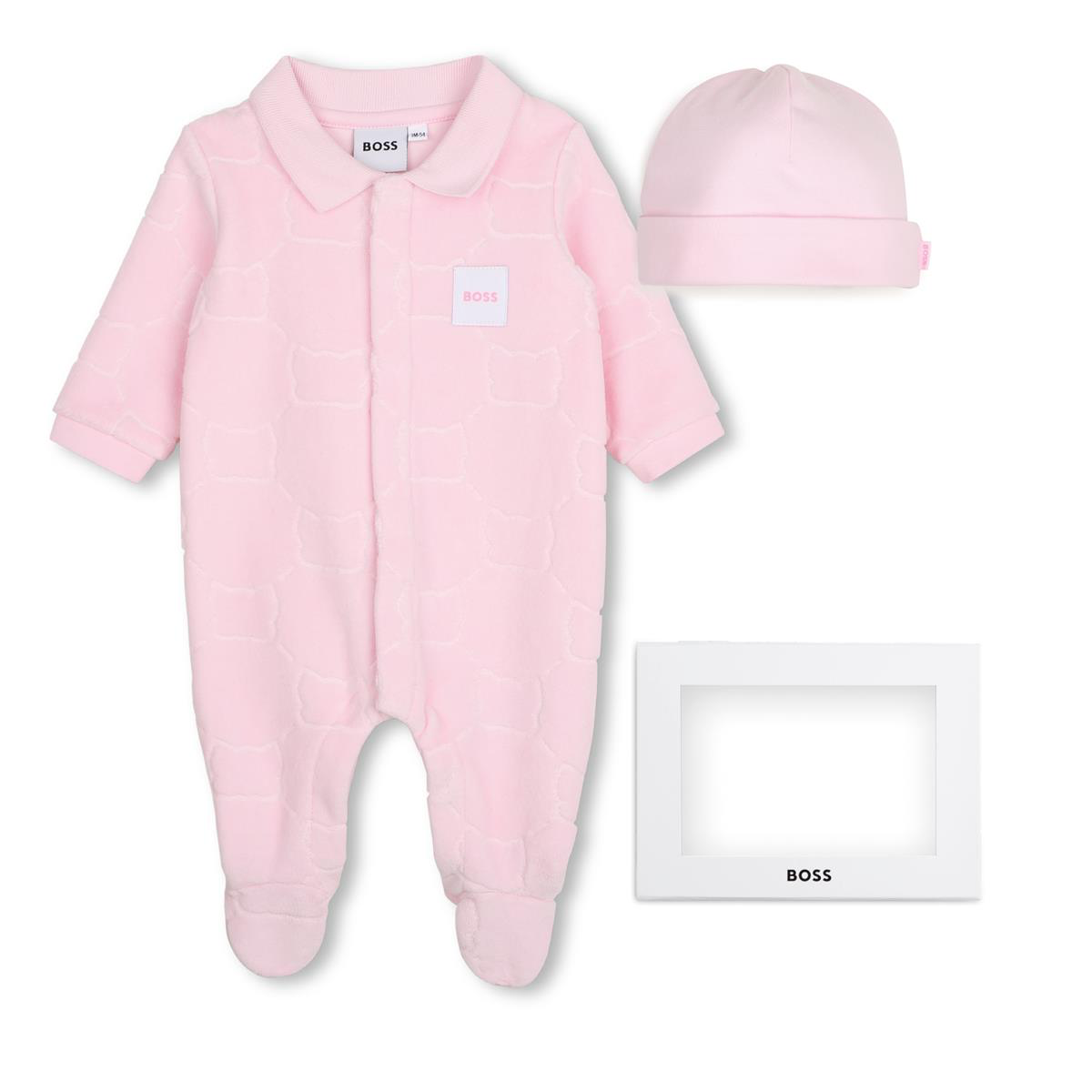 BOSS NB BABY GIRL PINK GIFT SET J53324