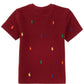 RALPH LAUREN REPEAT PONY RED T SHIRT