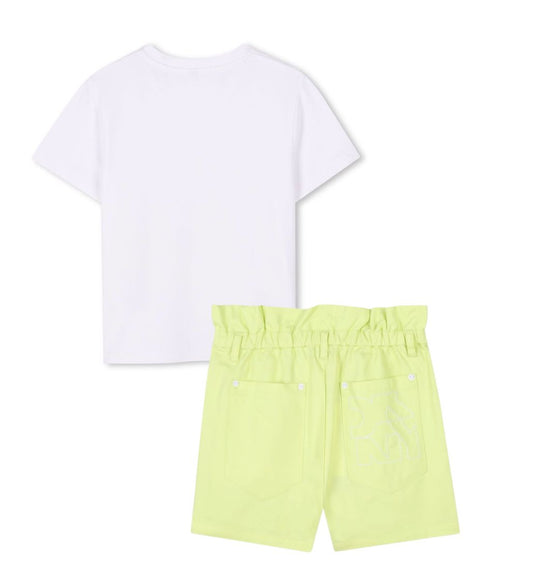 DKNY GIRLS LEMON SHORTS SET D62305/D62350