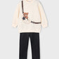 MAYORAL GIRLS BLACK PULLOVER LEGGINGS SET 4.727
