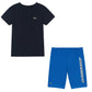 Lacoste Boys Navy & Blue Short Set