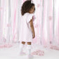 A DEE HEAVENLY HYDRANGEA CALI SWEAT DRESS WITH LARGE BOW DETAIL 1704 - PINK BLOSSOM