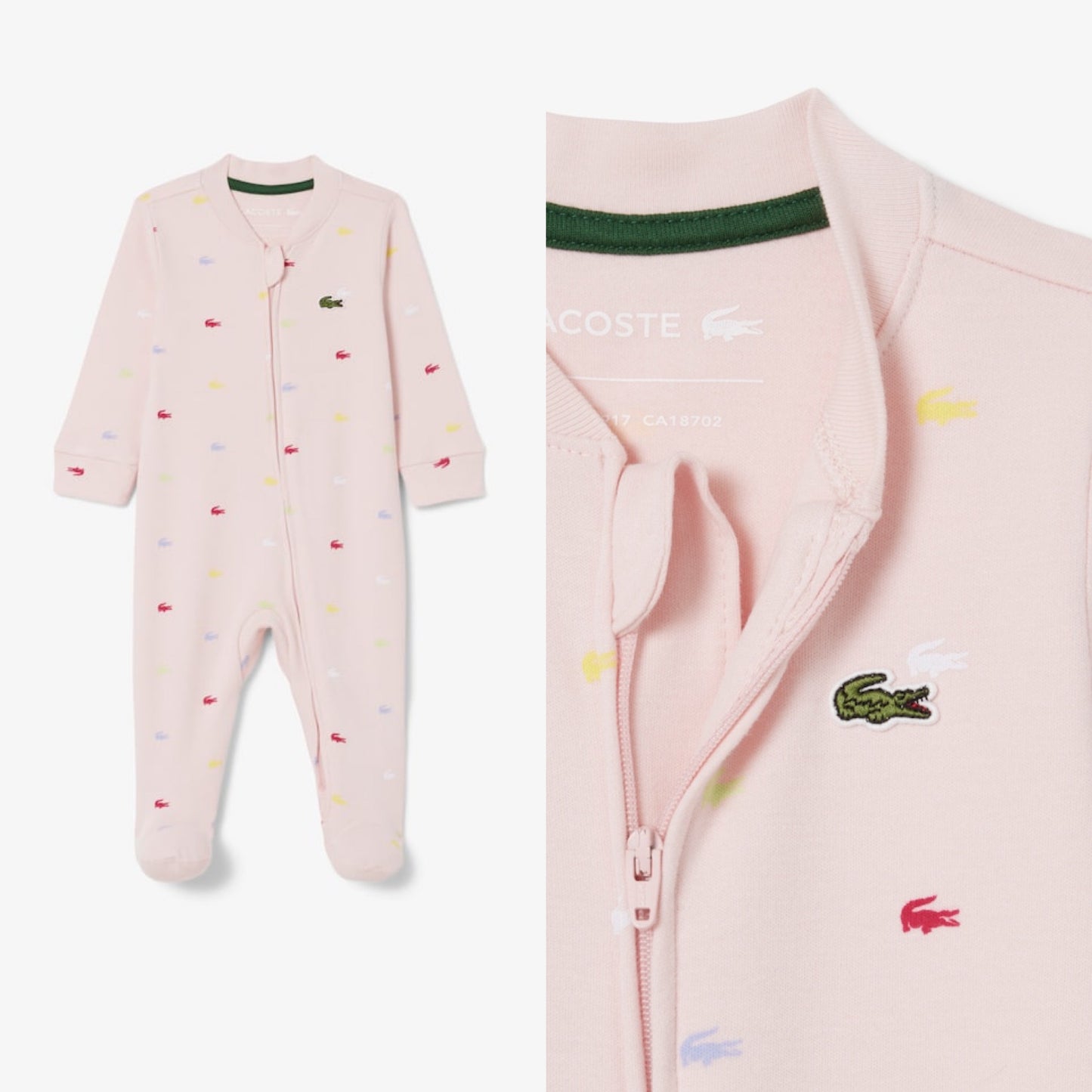 LACOSTE BABY GIRL PINK BABYGROW 547357