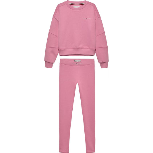 TOMMY HILFIGER GIRLS PINK LEGGINGS SET KG09007
