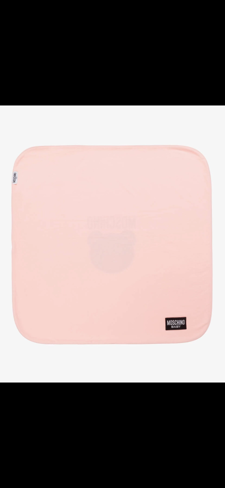 MOSCHINO PINK BABY BLANKET MUB00J