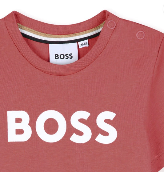 BOSS BABY/TODDLER RASBERRY T SHIRT J52712