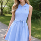 RALPH LAUREN TEEN GIRLS OXFORD BLUE POLO DRESS 966714