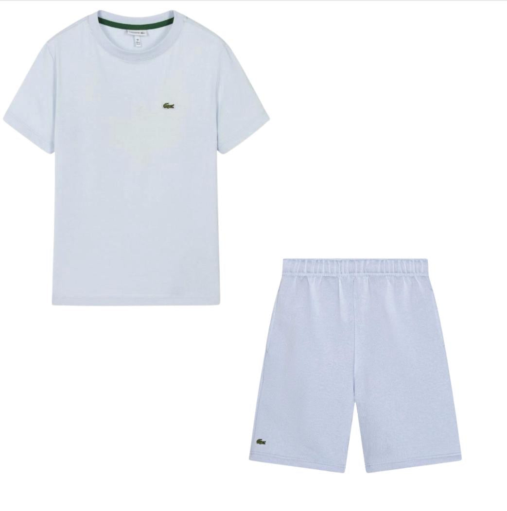 Lacoste Boys Pale Blue Shorts Set