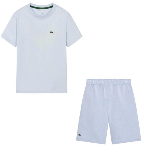 Lacoste Boys Pale Blue Shorts Set