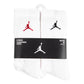 JORDAN LEGEND CREW WHITE SOCKS 6PK BJ0343