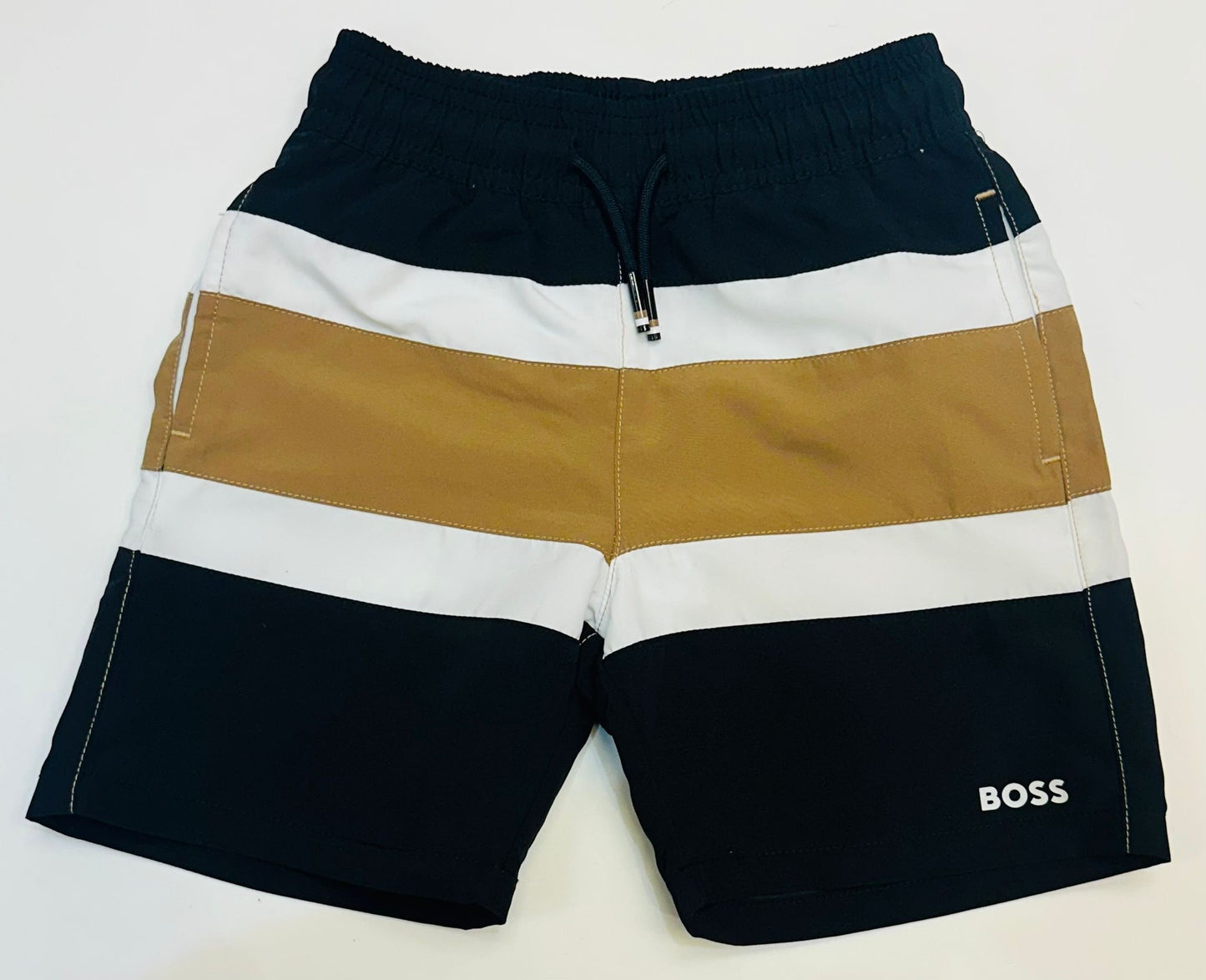 BOSS BLACK STRIPE TEE AND SWIM/CASUAL SHORT SET