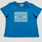 MOSCHINO KIDS BABY/TODDLER BLUE T SHIRT M9M032