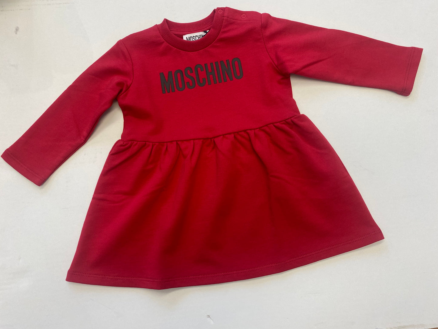 MOSCHINO BABY/TODDLER RED DRESS MDV0BT