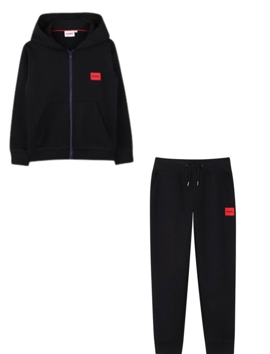 HUGO BOYS BLACK TRACKSUIT G01181/G01182
