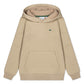 LACOSTE BEIGE HOODED SWEATSHIRT