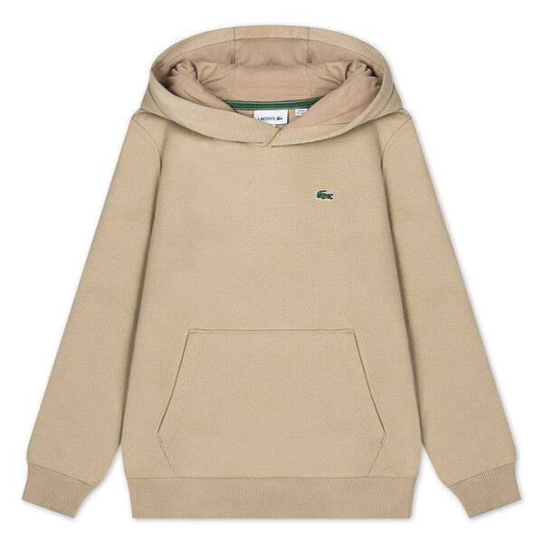 LACOSTE BEIGE HOODED SWEATSHIRT