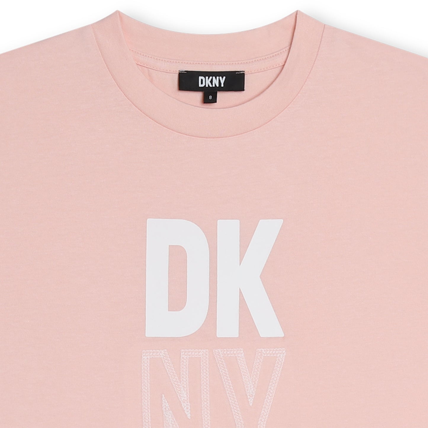 DKNY GIRLS PINK T SHIRT DRESS