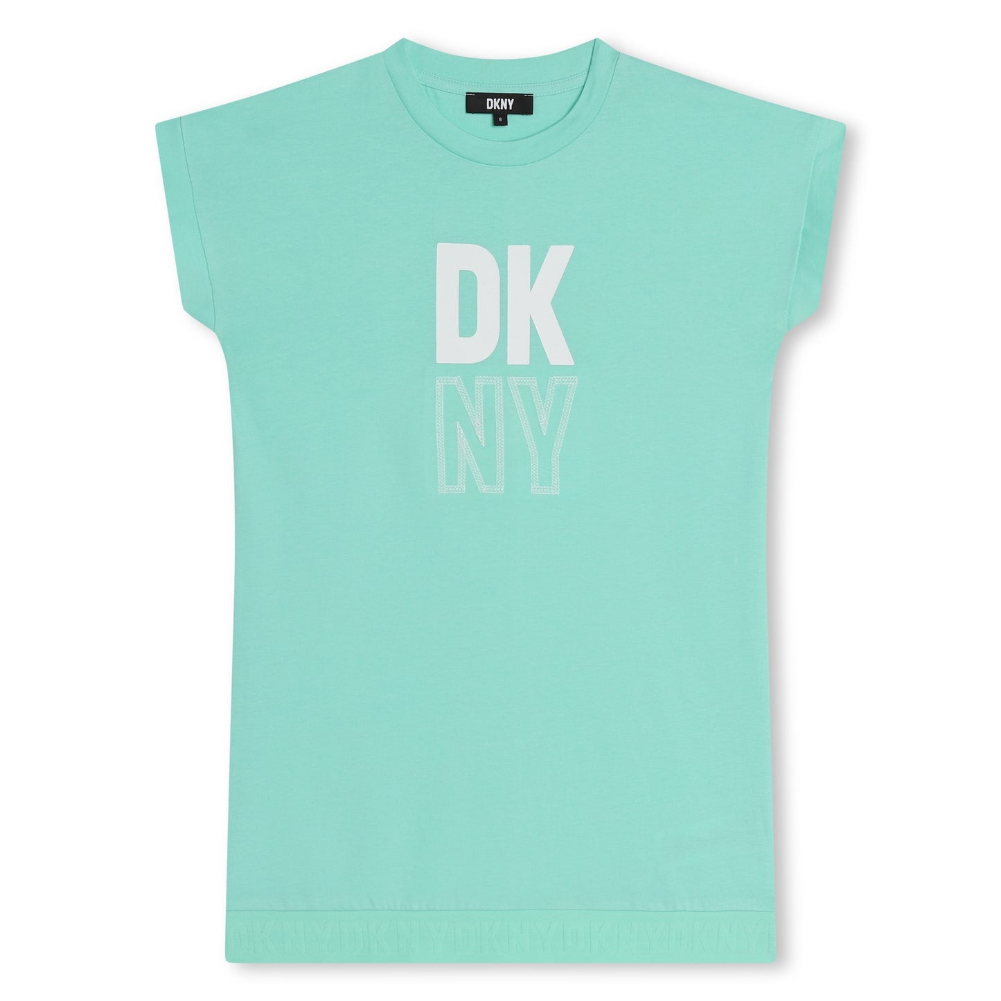 DKNY GIRLS MINT GREEN T SHIRT DRESS