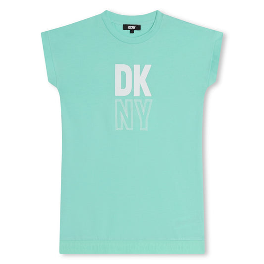 DKNY GIRLS MINT GREEN T SHIRT DRESS