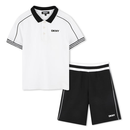 DKNY POLO SHIRT SHORTS SET D62225