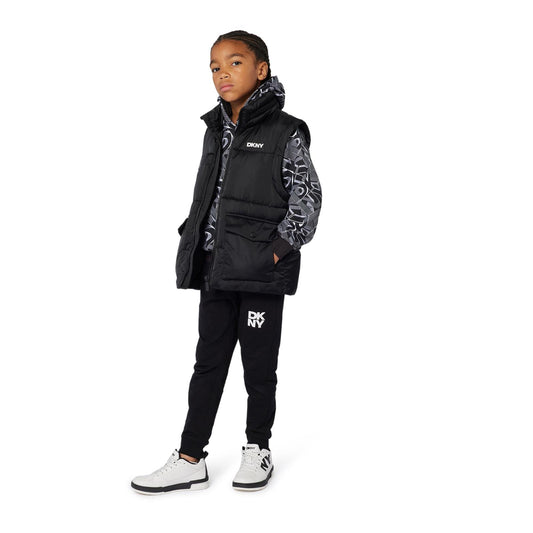 DKNY BLACK TRACKSUIT D62449/D62437