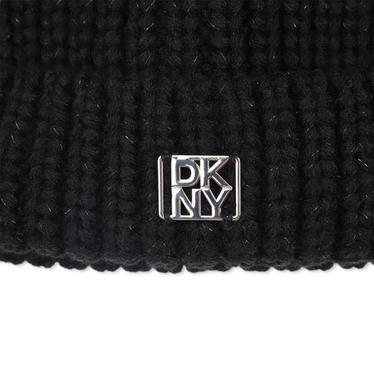 DKNY BLACK PULL ON BEANIE D62471