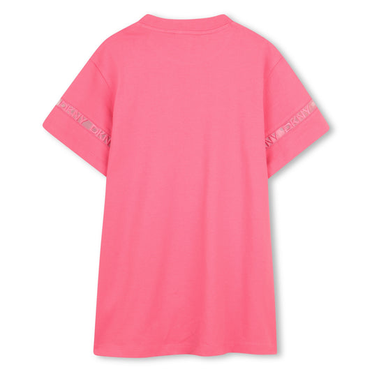 DKNY GIRLS PINK DRESS D62600