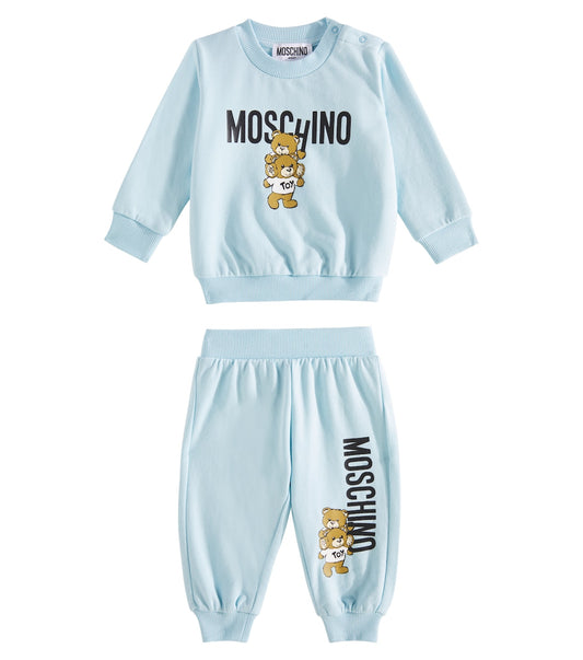 MOSCHINO BABY/TODDLER SKY BLUE TRACKSUIT M6K02P