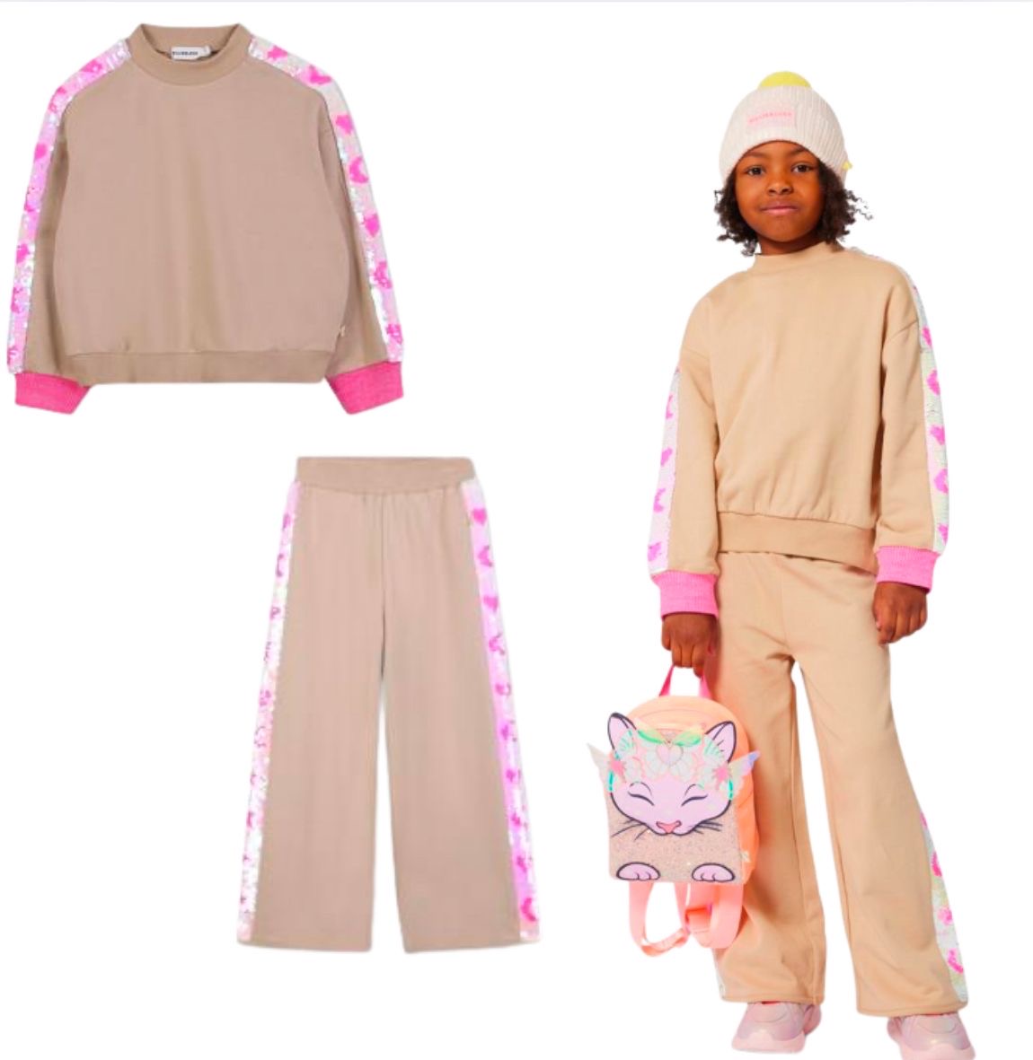 BILLIEBLUSH BEIGE TRACKSUIT U21370/U21336