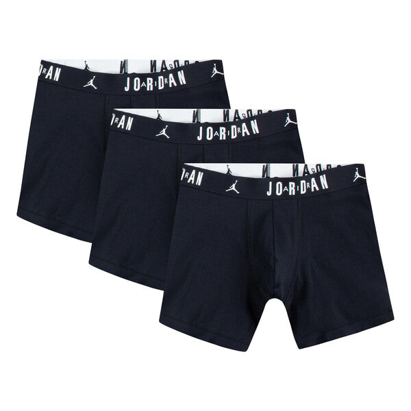MENS BLACK FLIGHT COTTON CORE 3PK BOXERS JM0622