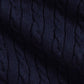 RALPH LAUREN GIRLS CABLE KNIT NAVY DRESS